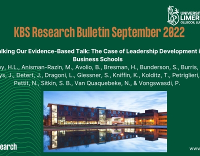KBS Research Bulletin September 2022