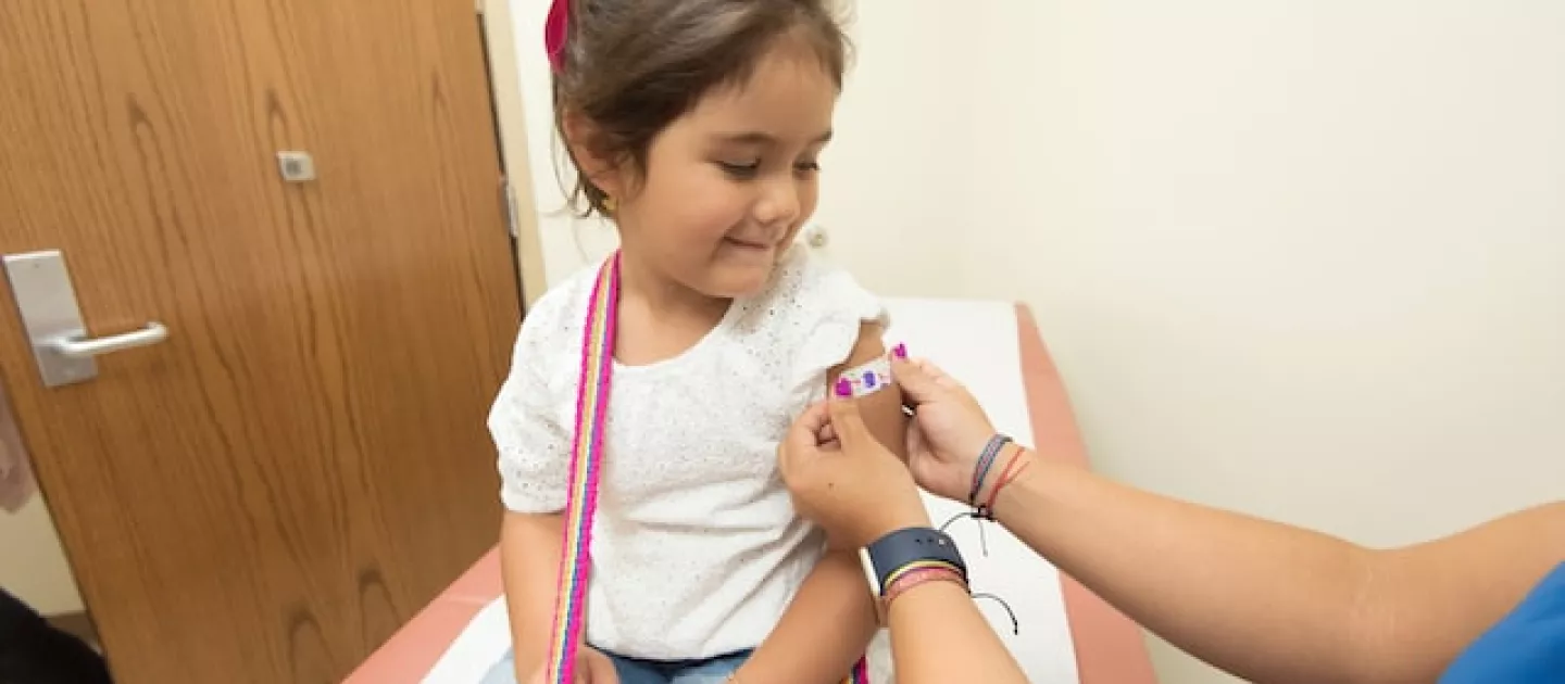 Child in doctors surgery