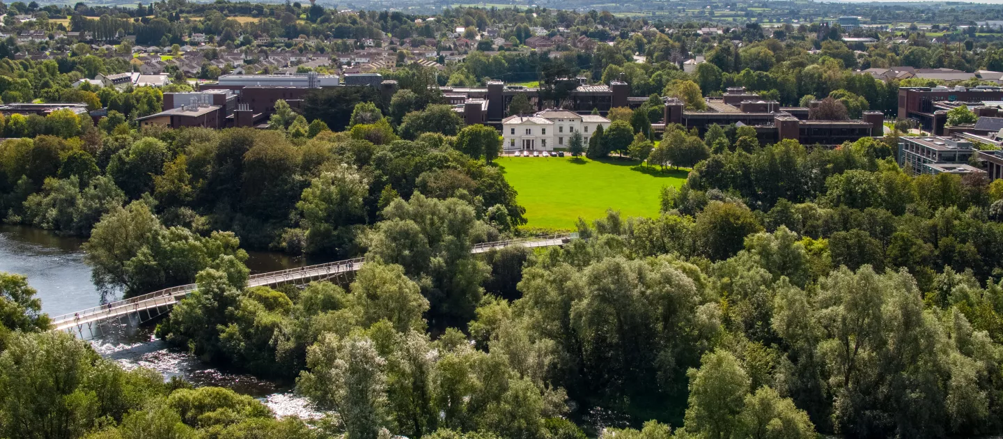 image shows University of Limerick from above 