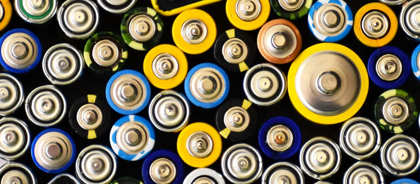 collection of batteries 