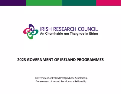 picture of the 2023 Government of Ireland call document