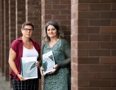 Two of the researchers pictured at UL