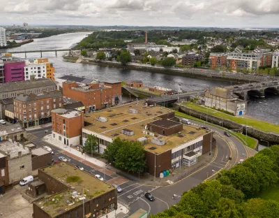 A drone shot of the UL City Centre Campus