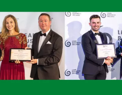 Lean Business Ireland Awards 2022, Goda Zvikaite, Conor Baxter 