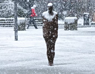 An image of UL covered in snow