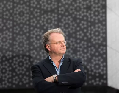 A picture of Professor Luuk van der Wielen outside the Bernal building in UL