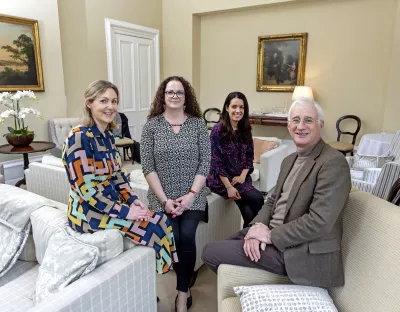 A group pictured in Plassey House