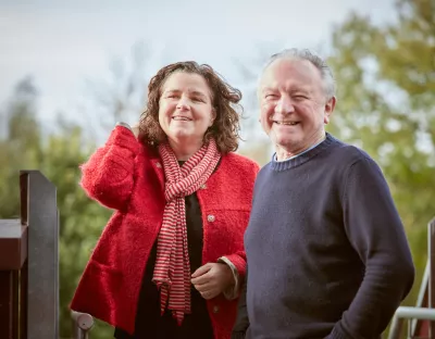 Dr. Sandra Joyce and album producer, Donal Lunny