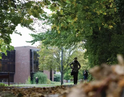 campus on an autumn day