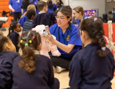 A group at the Teddy Bear hospital