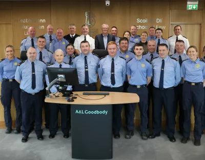 Group photo of Gardai attending Moot Court presentations