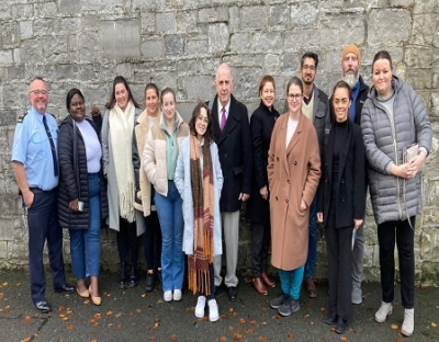 LLM/MA in Human Rights in Criminal Justice students visited Limerick Prison.