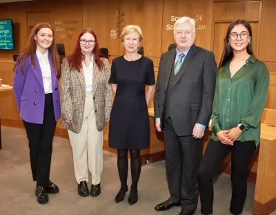 Ms Justice Isobel Kennedy and Mr Justice John Edwards attending Plassey Law review launch 2023