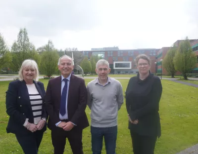 A group pictured at the training workshops in UL