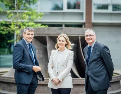 Ciaran McManus, Norelee Kennedy and Shane Kilcommins pictured at UL