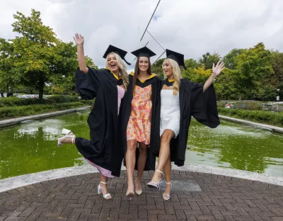 Ciara and friends pose at UL