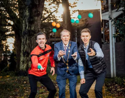 The mayor of Limerick pictured at the Wall Ball launch