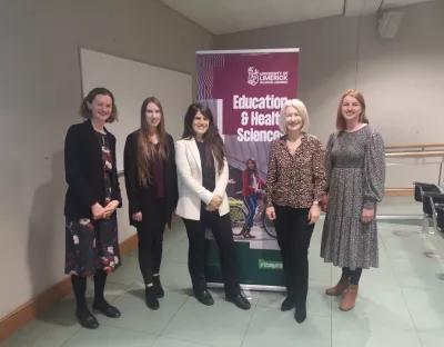 Dr. Orla Power Grant, Dr. Elaine Smith, Dr. Jenna Lorusso, Dr. Deirdre McGrath, Dr. Elaine Kinsella at Knowledge with Impact December 6 2023