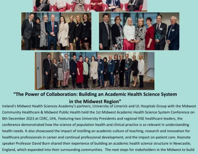 Cover page of Health Sciences Academy January 2024 Newsletter