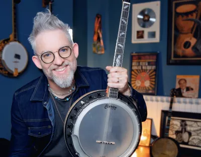 Man holding banjo