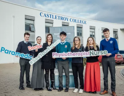 Students from the mid west region gather at castletroy college for pre launch 