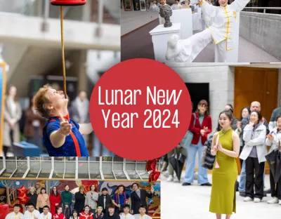 A collage of the performers during Lunar New year 2024