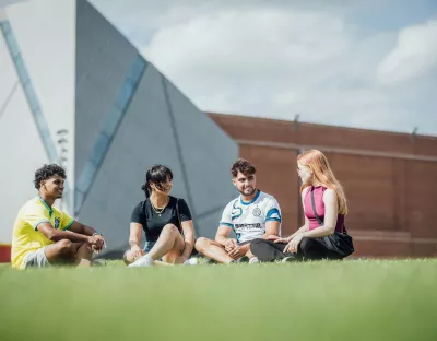 Students before the Speed Friending event for Global Orientation September 2024