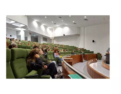 International students in a lecture hall taking part in the UL Global Orientation day