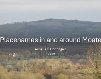 Cover for Placenames in and around Moate