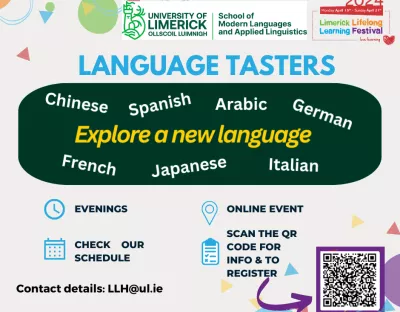 Poster advertising the language tasters