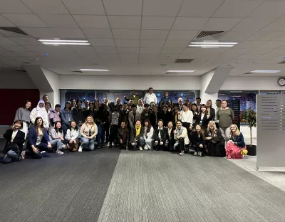 UniHaven visitors and UL Global staff at Thomond Stadium