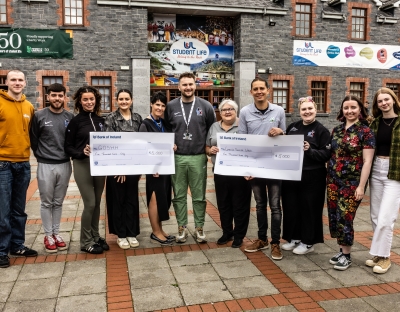 UL Charity Week raises €10,000 for GOSHH and Limerick Suicide Watch
