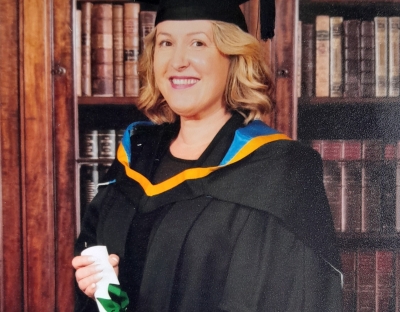 Catherine McLoone on her graduation day