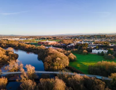 An aerial picture of the UL campus