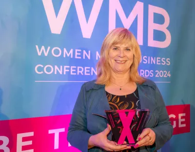 Professor Ita Richardson pictured with the WMB Empowering Women Award