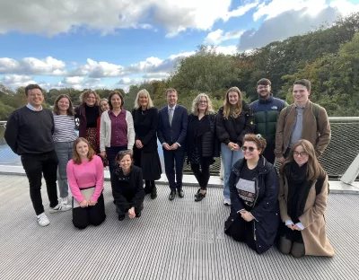 German Ambassador with the German Section Team