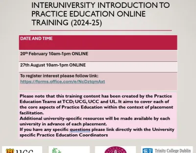 Occupational Therapy Practice Educators - a 1st Interuniversity Practice Education Workshop 