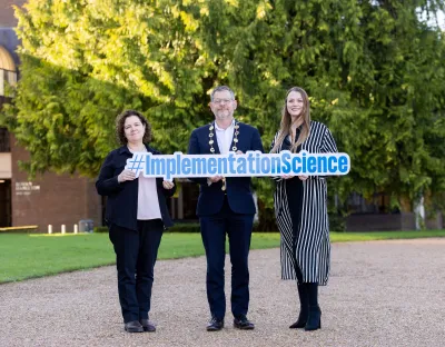 Prof. Sandra Joyce, John Moran, Mayor of Limerick and Dr Laura Keyes, Centre Director