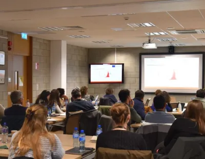 audience listening to lecture