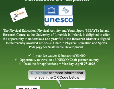 Flyer promoting UNESCO research opportunity