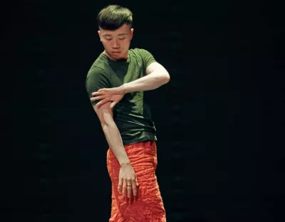 Image shows dancer performing