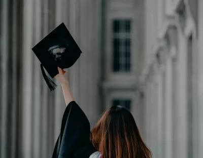 Graduate with cap