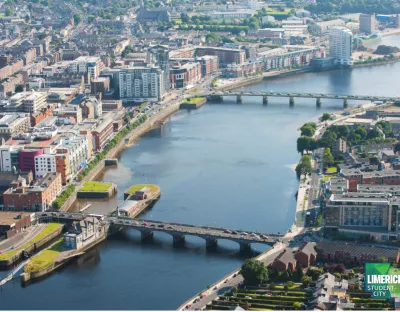 River Shannon flowing through limerick city, Ireland