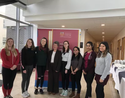 SOPHia facilitators from UL and IT Carlow meet Jocelyn Bell Burnell and Aoife Ryan 