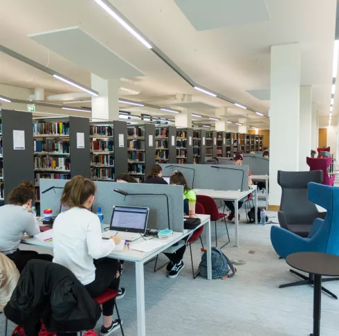 Students in U.L. Law Library 