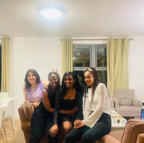 Student Ambassador Wairimu and her roommates