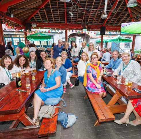 Graduates attending their Class Reunion on campus