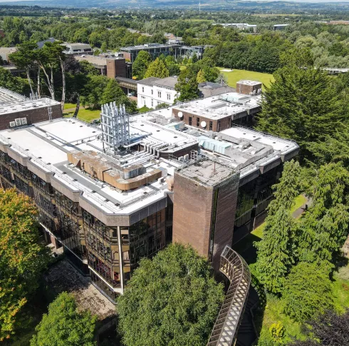 An aerial picture of the UL campus