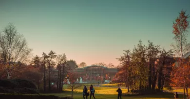 Autumnal view of the campus 