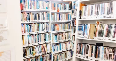 books on shelfs 